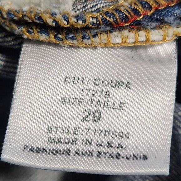 Allen B jeans bootcut amber bling pockets blue denim size 29 - Picture 8 of 9